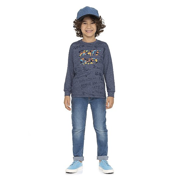 Camisa masculina manga comprida, de malha moulinê