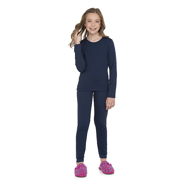 Blusa feminina térmica de manga comprida