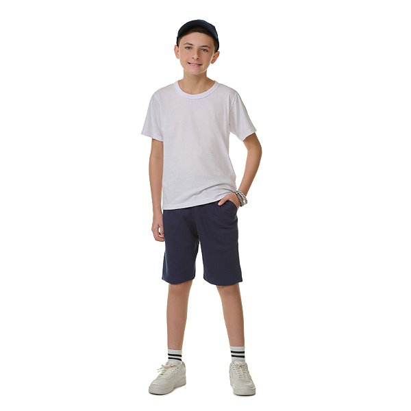 Bermuda meninos de moletinho com bolso