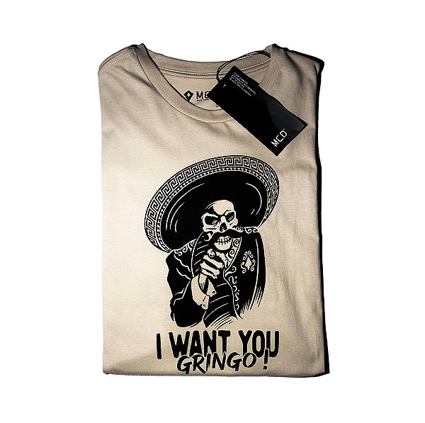 Camiseta Masculina MCD Gringo Beje