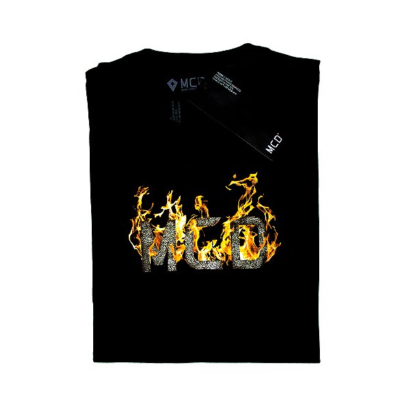 Camiseta Masculina MCD Fogo Preta