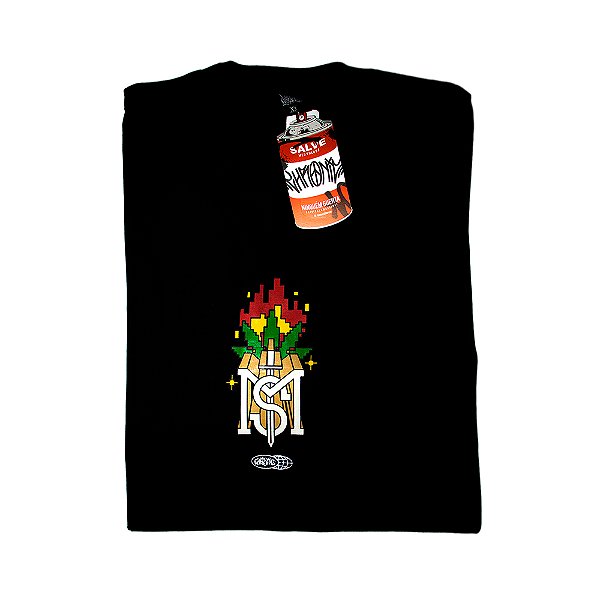 Camiseta Masculina Chronic Mato Seco Preta