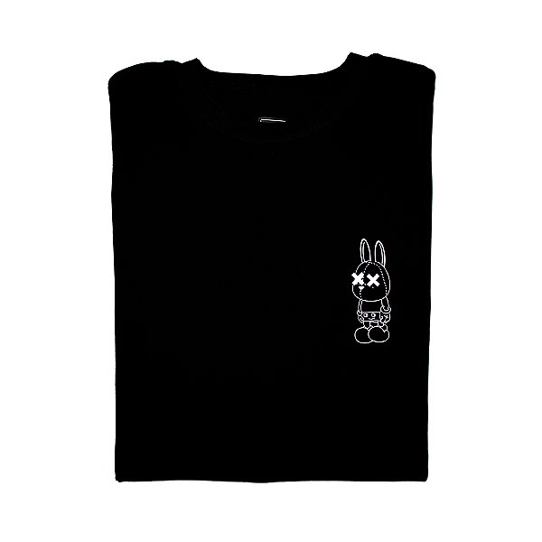 Camiseta Masculina Mr. Bunny Mickey Preta