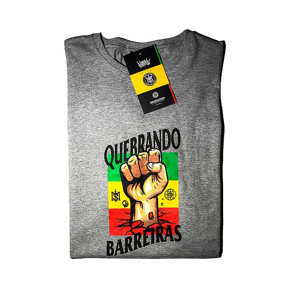 Camiseta Masculina Chronic Quebrando Barreiras Cinza
