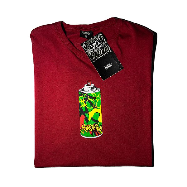 Camiseta Masculina Chronic Lata Spray Vermelha