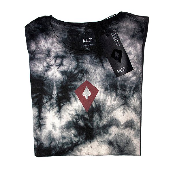 Camiseta Masculina MCD Tie-Dye Cinza