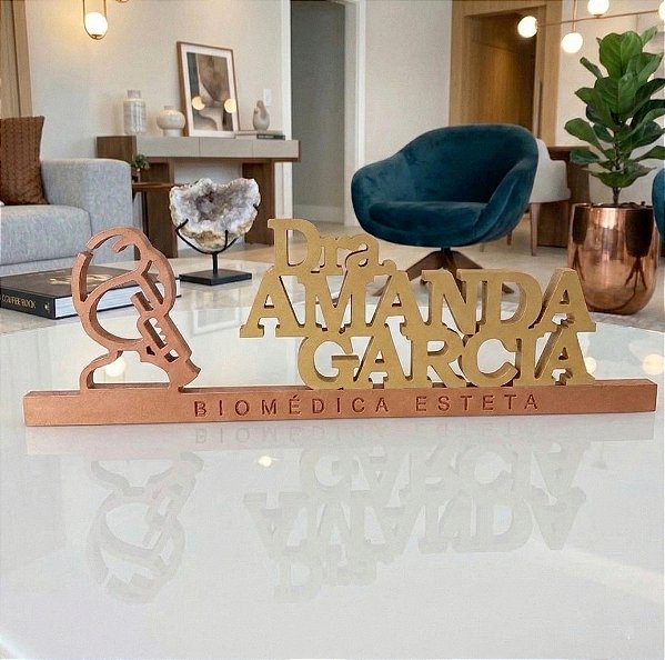 Plaquinha Para Esteticista em PVC