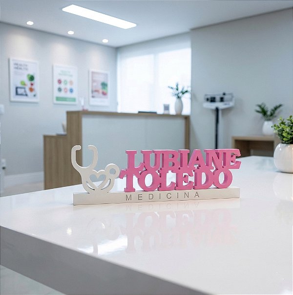 Plaquinha Personalizada para Medicina em PVC