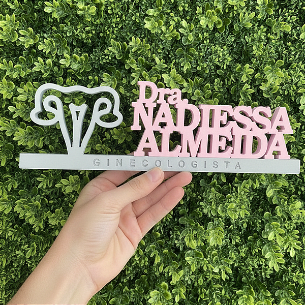 Plaquinha Personalizada Para Ginecologista em PVC