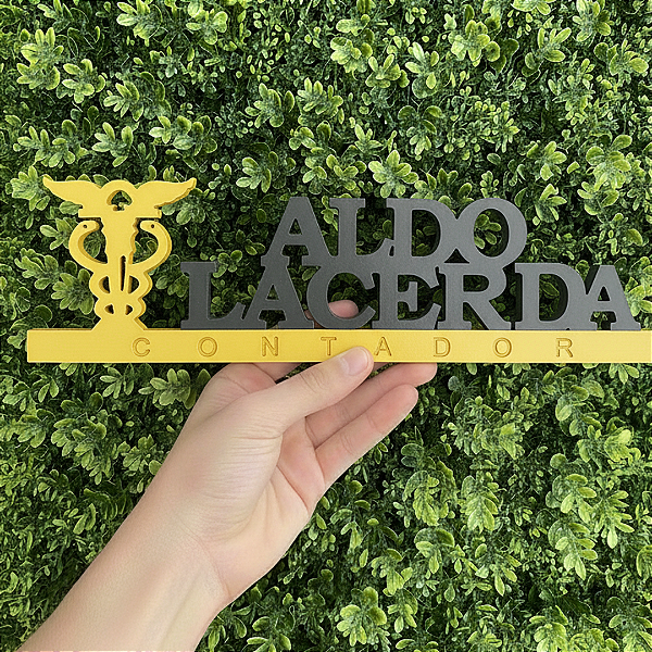 Plaquinha Personalizada Para Contabilidade/contador modelo 2 em PVC