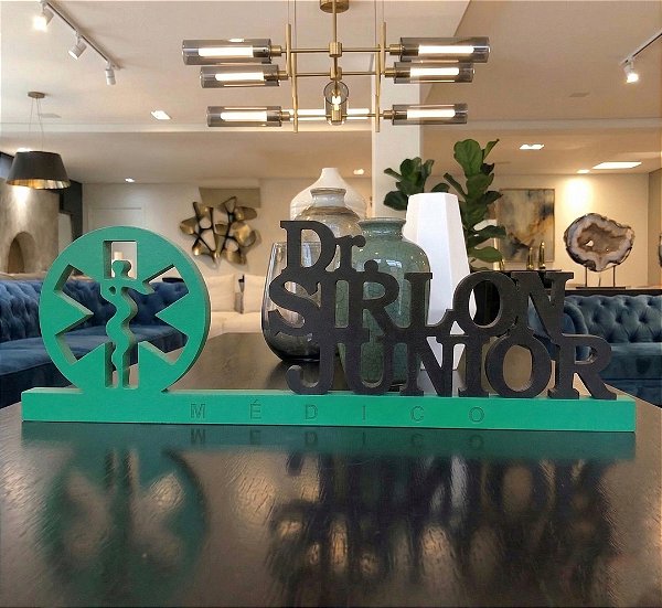 Plaquinha Para Medicina Modelo 2 em PVC