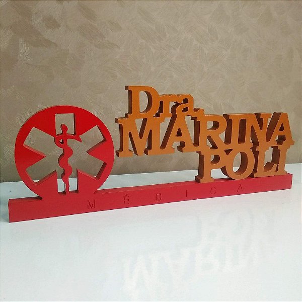 Plaquinha Para Medicina Modelo 2 em PVC