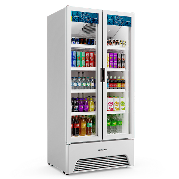 Expositor Refrigerador 2 Portas Slim 752 Litros VB70 Metalfrio