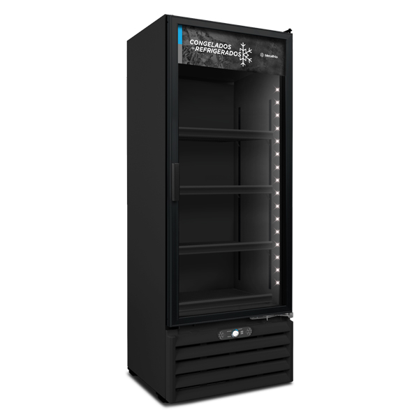 Freezer Dupla Ação Porta de Vidro 531L Metalfrio VF55AH AllBlack