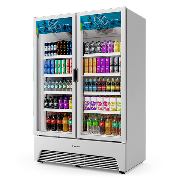 Refrigerador Expositor Porta Dupla 1257L Metalfrio VBM3 Optima