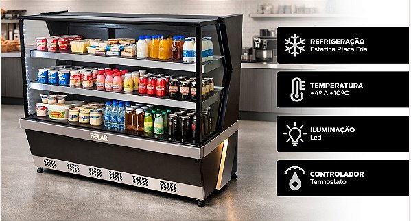 Balcão Refrigerado 2 Pista Fria Linha 7 Polar 1.15