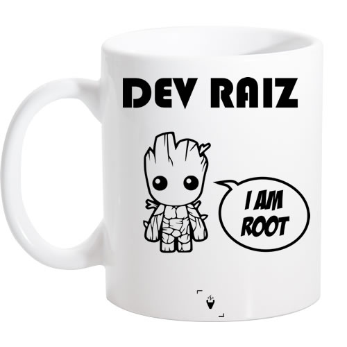 Caneca Branca Dev Raiz
