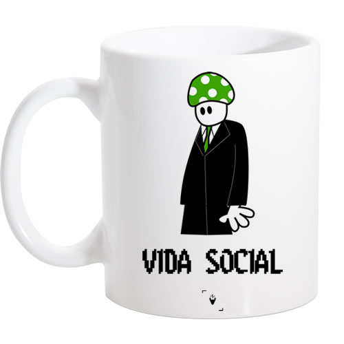 Caneca Branca Vida Social