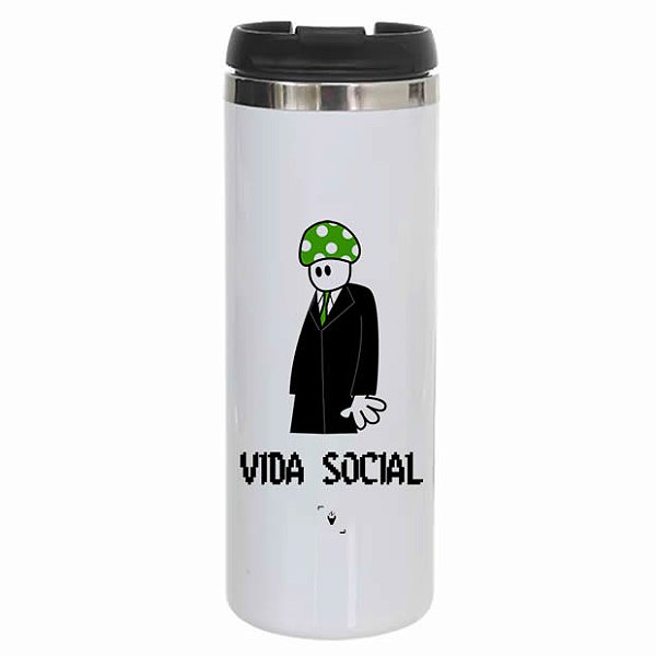 Copo Térmico Inox 330ml - Vida Social