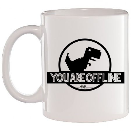 Caneca Branca You Are Offline