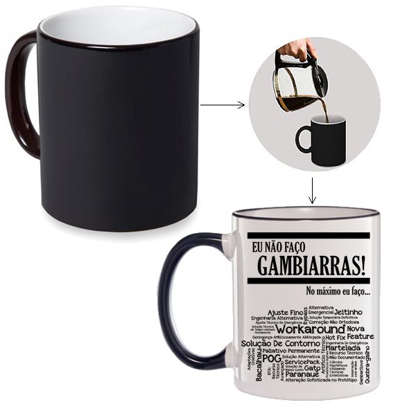 Caneca Mágica Eu não faço Gambiarras