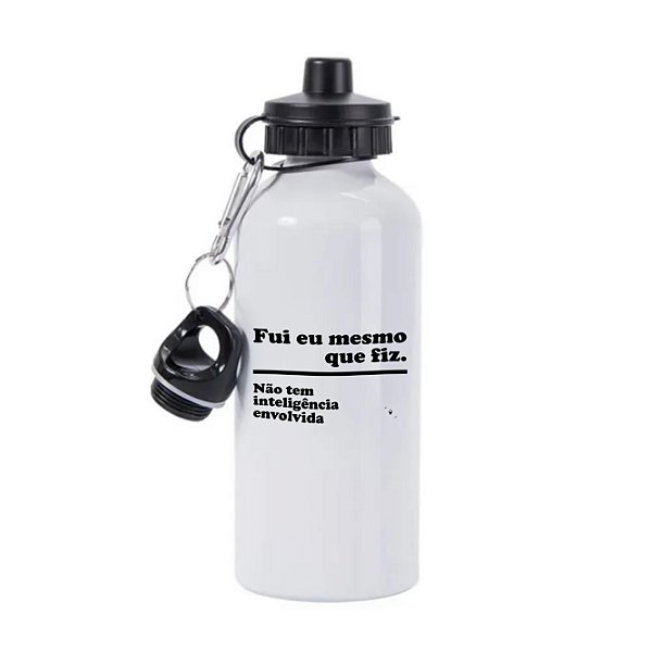 Squeeze Branco de Alumínio Eu mesmo que fiz