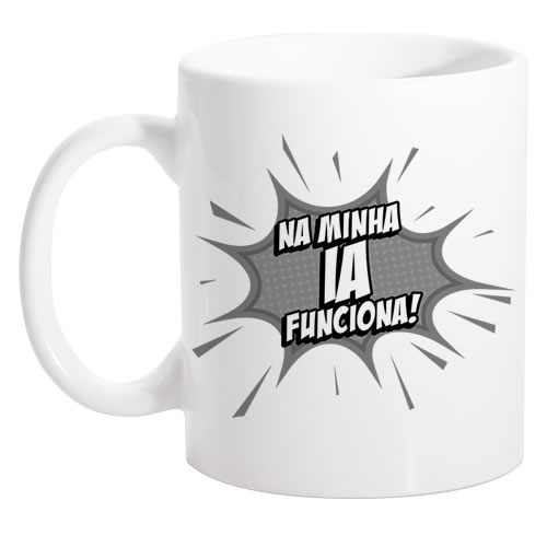 Caneca Branca Na minha IA funciona