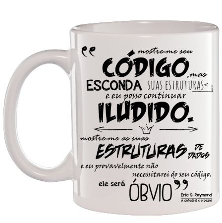 Caneca Branca Mostre-me seu código