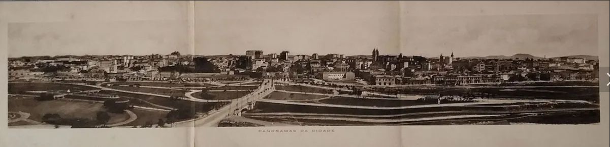 Foto Panorâmica, Estampa Tipográfica Original 1914, São Paulo, Parque Dom Pedro