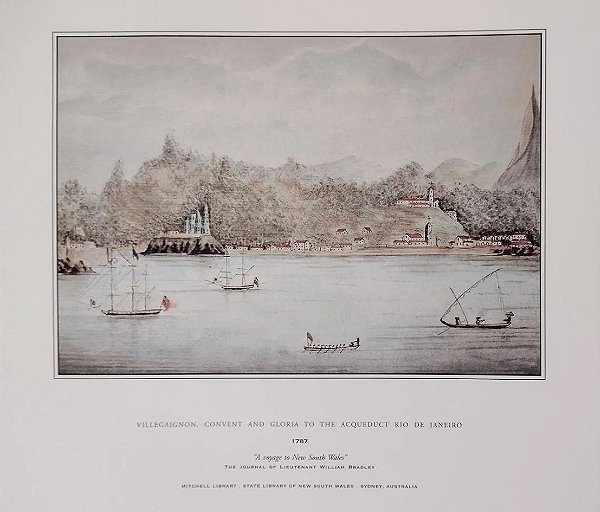 William Bradley - Portfólio Diário e Aquarelas, Rio Janeiro, Agosto de 1787