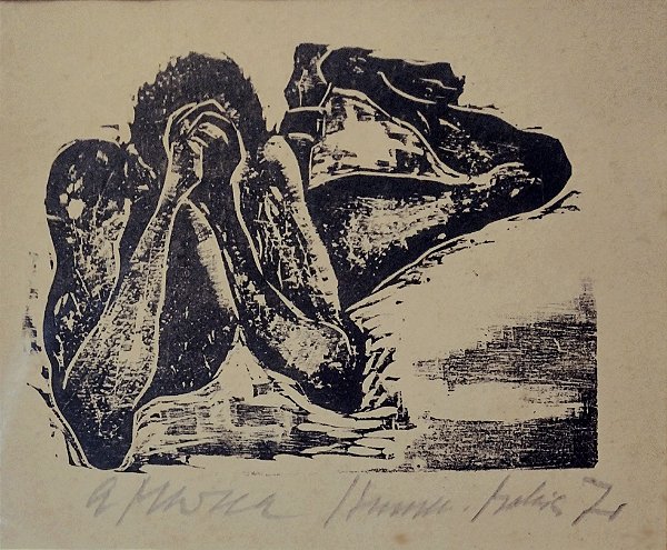 Hansen Bahia - Xilogravura Original, Assinada Datada 1971