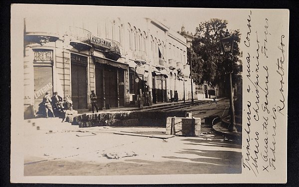 São Paulo, Álbum Revolução 1924, contendo 07 Fotos Originais do Conflito