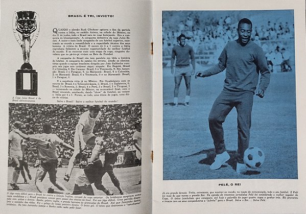 Futebol - Brasil Tricampeão – 1970 – Raro item do tema, Revista A Jogada Maior do Esporte