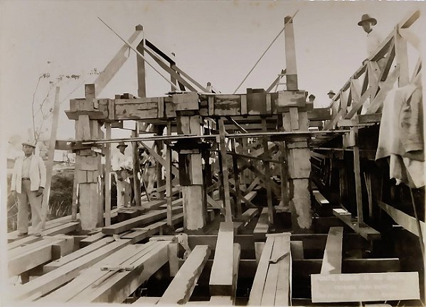 Fotografia - Engenharia – São Paulo – Construção da Ponte sobre o Rio Batalha de Bauru a Duartina, Década de 1930