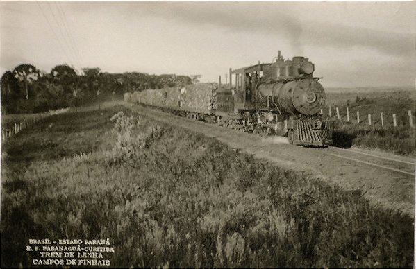 Paraná - Ferrovias – Estrada de Ferro Paranaguá-Curitiba - Foto Postal original antiga, não circulado