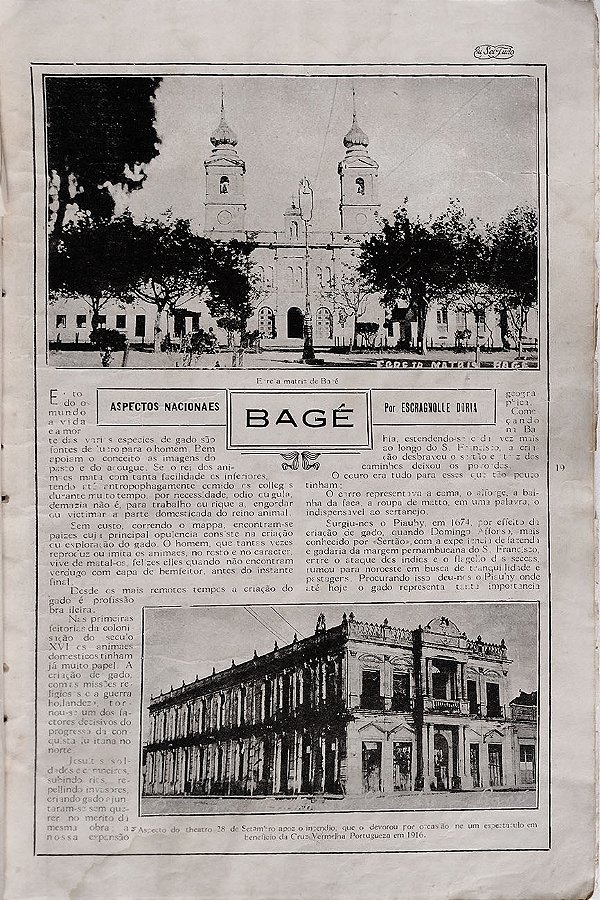 Revista Eu Sei Tudo, 1925 - Reportagens sobre Bagé - RS, Rio de Janeiro, Porto Velho, Amazonas