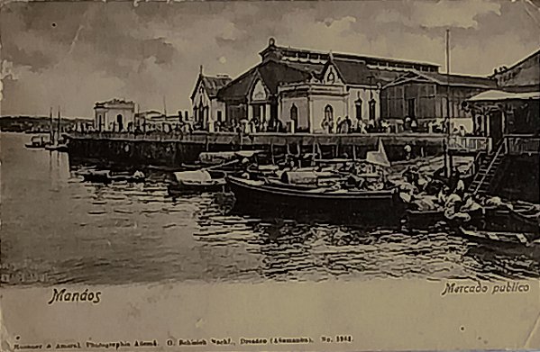 Manaus - Amazonas - Mercado Público - Cartão Postal Antigo Original, Não Circulado