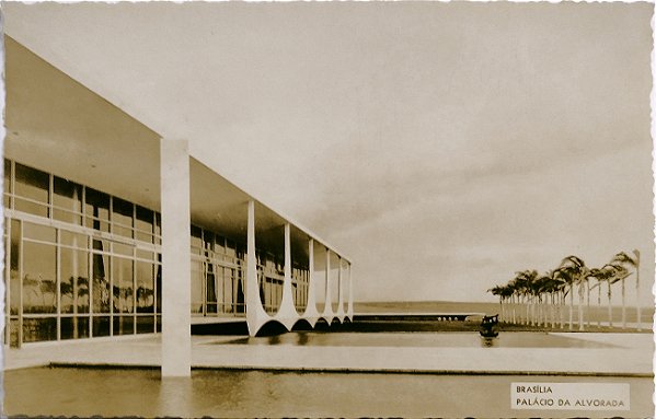 Brasilia - Palácio da Alvorada - Cartão Postal Antigo, Original da época
