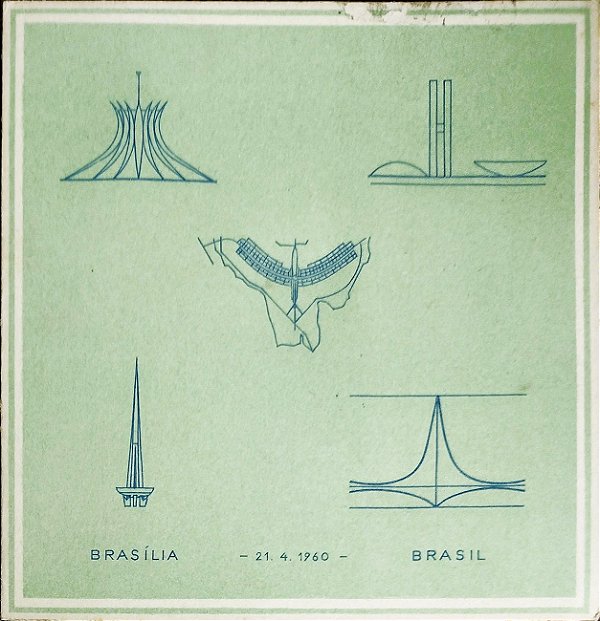 Brasília - Primeiro Cartão de Natal oficial da Capital do País, sem uso