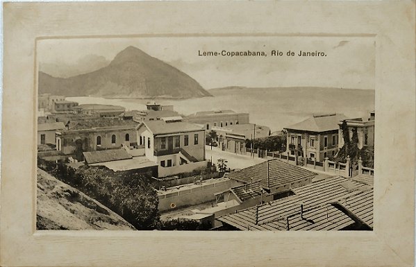 Rio de Janeiro - Leme, Copacabana - Cartão Postal Antigo Original, Não Circulado