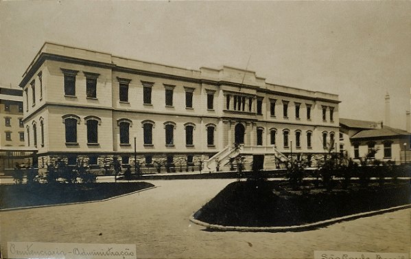 São Paulo - Penitenciária, Prédio da Administração - Cartão Postal Antigo Original