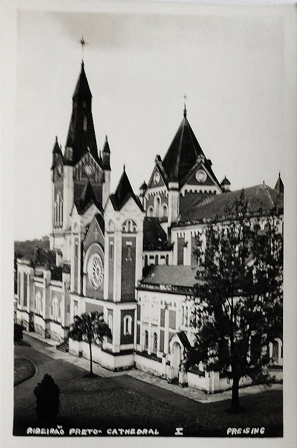 Ribeirão Preto - São Paulo - Catedral - Cartão Postal Antigo Original, Editado por Preising