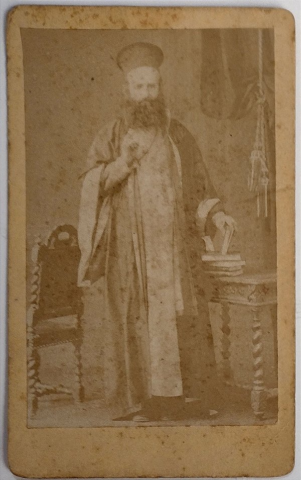 Sacerdote Armênio do Rio de Janeiro - Foto Albúmen Original do Final do Século 19