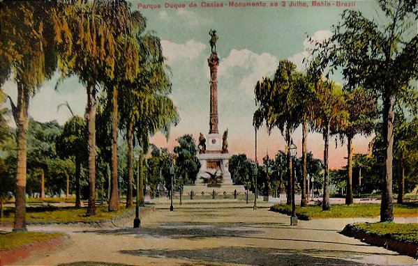 Bahia - Praça Duque de Caxias - Cartão Postal Antigo Original, Circulado