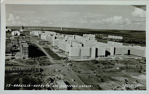 Brasília - Aspectos dos Edificios Locais - Cartão Postal Antigo Original