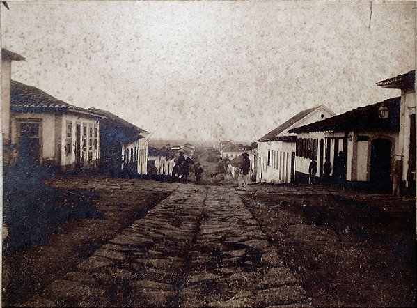 Lapa, Paraná - Vista  da Cidade durante a Revolução Federalista / Degola, Foto Albúmen Original 1893/1894