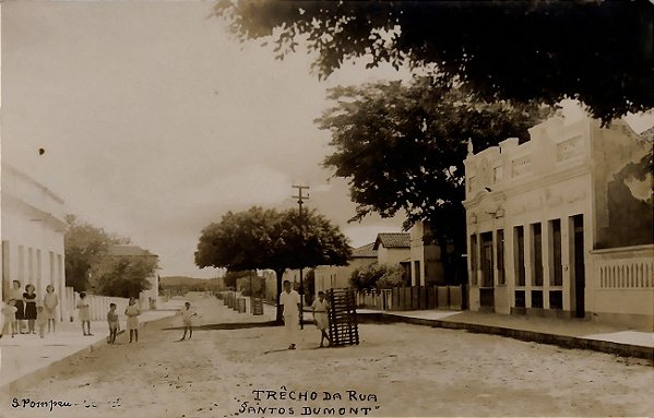 Fortaleza - Ceará - Trecho da Rua Santos Dumont -  Cartão Postal Antigo Original, Não Circulado