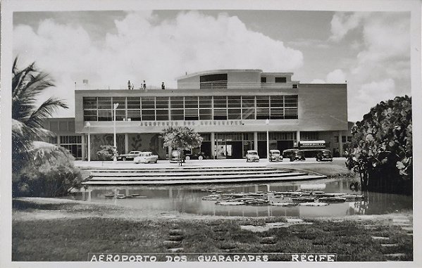 Pernambuco - Recife, Aeroporto dos Guararapes - Cartão Postal Fotográfico Antigo