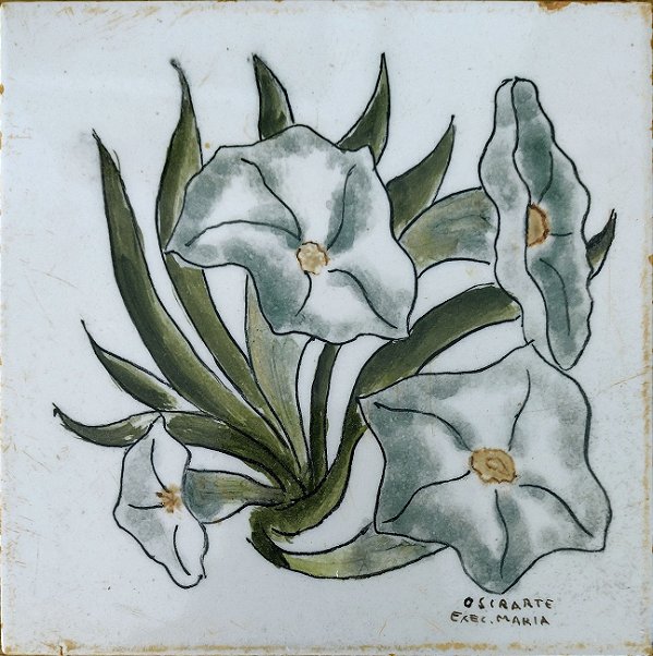 Osirarte - Maria Wrochnik, Flores - Pintura Azulejo