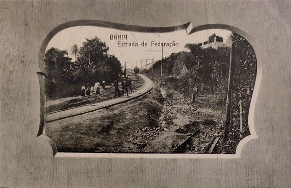 Bahia -  Salvador - Cartão Postal Antigo Original, Estrada da Federação,  Circulado